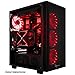 Rosewill ATX Mid Tower Gaming PC Computer Case with Red LED Fans, 360mm AIO Water Cooling Radiator Support, 3 Sided Tempered Glass, Great Cable Management/Airflow - CULLINAN MX-Red
