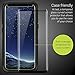 Galaxy S8 Screen Protector - Case Compatible / Case Friendly - Tempered Glass - Olixar Easyfit - Samsung Galaxy S8 - Black and Installation Tray