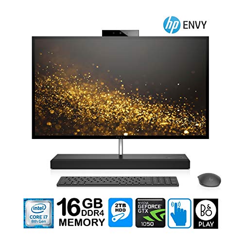 HP Envy 27 All-in-One Core i7-8700T 16GB 2TB HD 27″ QHD Touchscreen GTX1050 4GB (Renewed)