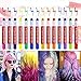 Hair Chalk, Temporary Hair Chalk, Hair Chalk Pens, Washable Hair Color, Fun DIY Gifts on Birthday, Holiday, Costume Cosplay Party, Safe for Kids ＆ Adults, 12Colors