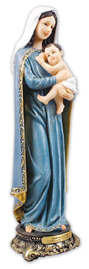 Florentine Madonna and Child Resin Statue 8 Inches Tall 52968