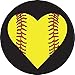 PopSockets Brave New Look Softball Heart PopSockets Cell Phone Stand for Smartphone/Tablet PopSockets PopGrip: Swappable Grip for Phones & Tablets PopSockets Adhesive PopGrip
