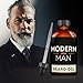 Modern Man Beard Oil and Leave-In Conditioner - 100 Percent Natural Pure Organic - For Beard, Mustache, Goatee and Skin Grooming - Unscented - 2 Ounces