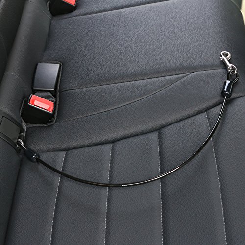 Dog Seat Belt Car Seatbelts for dog Restraint Tether, Chew-proof Cable Seatbelt for Large Dogs, Coated Cable Vehicle Seatbelts for Safety, Large Size - Thumbnail 7