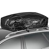 INTEY Cargo Bag Rooftop Cargo Carrier Waterproof Car Roof Storage 20 Cubic Feet for Car, Van and SUV
