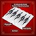 One Tattoo World 25 DISPOSABLE TATTOO NEEDLES TUBE GRIPS ROUND LINER 7RL