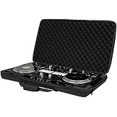 Headliner Los Angeles Pro-Fit Case for Pioneer DDJ-REV7 (HL12005), Black | Molded EVA Shell, Water-Resistant Polyester Exterior, Removable Snug-Fit Foam, Handle &amp; Detachable Shoulder Strap