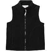 Mud Kingdom Boys Girls Polar Fleece Vest Jacket Ligntweight Plain Vest Full Zipper Sleeveless