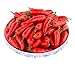 JEDFORE Simulation Artificial Lifelike Fake Vegetable Red Pepper Hot Chili for Home Kitchen Decoration 36pcs Set