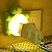 Marswell Led Nightlight Charging Plug, Turtle Wall Night Lamp Charger Station with Voice Sensor, Light Sensor