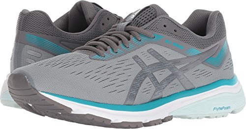 ASICS 1012A030 Women's GT-1000 7 Running Shoe, Stone Grey/Carbon,10 M US