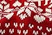 Lanyarco Red Christmas Dog Sweater Reindeer Holiday Festive Dog Christmas Sweater for Dogs Male Female, L Size Large Back Length 16