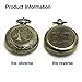 ydfagak Compass Premium Portable Pocket Watch Flip-Open Compass Camping Hiking Compass Outdoor Navigation Tools (Copper)