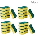 Severkill 20 pcs Cleaning Scrub Sponge, Kitchen Nano Emery Magic Clean Sponge, Non-Scratch Scrub Sponge, Effortless Cleaning Eco Scrub Pads for Dishes, Pots, Pans All at Once, 10cm*7cm*3cm - 20 Count
