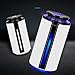 Portable USB Humidifier with Fan, 900ML Ultrasonic Cool Mist Humidifier Air Refresher with 7 Colors Light Changing for Bedroom Home Office Travel Baby Bedroom, Auto Shut-Off, Super Quiet (White/Black)