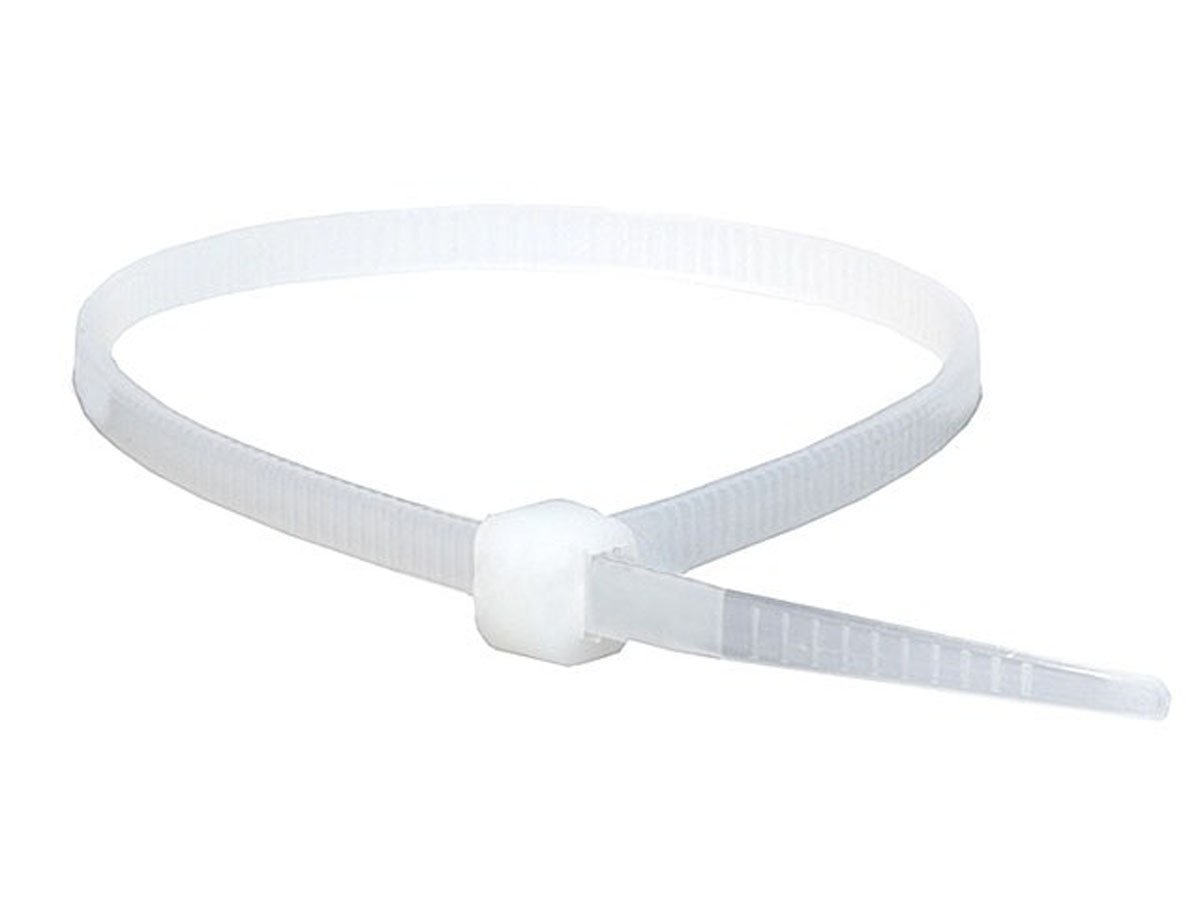 All Trade Direct 1000 X White Cable Ties 100Mm X 2.5Mm Zip Tie Wraps Bases All Sizes Stocked