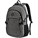 Laptop Backpack with USB Charging Headphone Port,15.6 inch Water Resistant Nylon School Backpacks by Eastern Time /2007Lightgrey