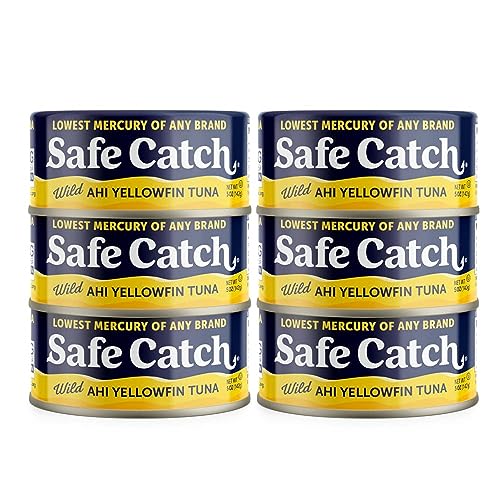 Safe Catch Ahi Tuna Wild Yellowfin Tuna Canned Low Mercury Can Tuna