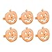 DII Thanksgiving or Fall Napkin Rings for Holiday or Halloween Parties, Themed Gatherings, or When Hosting a Scary Movie Night, Set Your Table with Style - Orange Pumpkin, Set of 6