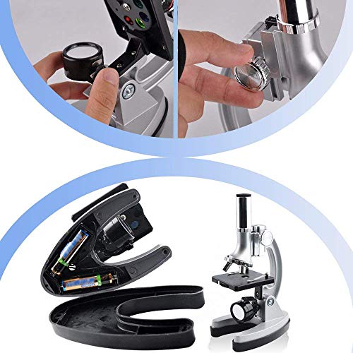 Gosky Microscope Kit for Kids and Beginners with Metal Arm and Base