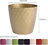 B2C Flowerpot Round Plastic Pot Grey 16 cm Modern Decor 7 Sizes 9 Colors view 9