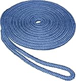 SeaSense Double Braid Nylon Dockline (3/8-Inch X 20-Foot, Blue