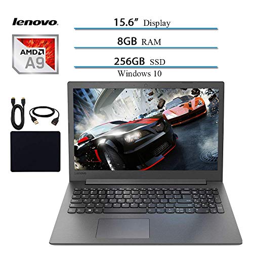 Lenovo, Ideapad Premium 15.6″ Laptop Notebook Computer 2019 Newest, AMD A9-9425 Up to 3.7GHz, 8GB RAM, 256GB SSD, DVD-RW, Wi-Fi, Bluetooth, Webcam, USB 3.0, HDMI, Windows 10 W/ 29.9 Value Accessories