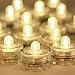 Submersible LED Lights, Waterproof Wedding Underwater LED Tea Lights Candles for Centerpieces/Party/Christmas Set of 24, Warm White