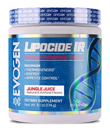 Evogen Lipocide IR | Instant Release Fat Burning Powder | 60 Servings (Jungle Juice, 60 Servings)