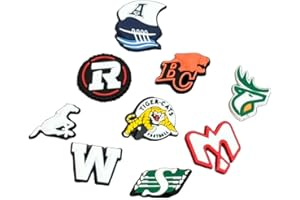 Canadian Sports Shoe Charms Set, 9 Piece Collection