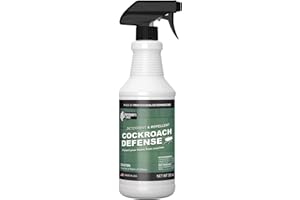 EXTERMINATORS CHOICE Exterminator’s Choice - Cockroach Defense Spray - 32 Ounce - Natural, Non-Toxic Cockroach Repellent - Quick and Easy Pest Control - Safe Around Kids and Pets - Eliminates and Deters Cockroaches