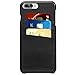 iPhone 7 Plus Case, Benuo [Card Slot Vintage Series] [Genuine Leather] Soft Leather Case [3 Card Slots], Ultra Slim, Leather Case Back Cover for Large Apple iPhone 7 5.5 inch / Special Edition (Black)