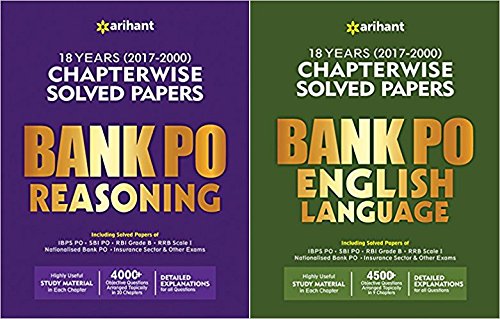 BANK PO 2 BOOKS SET (REASONING/ENGLISH) SET OF 2 BOOKS EXAM 2018-19