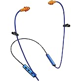 Cuzabe Bluetooth Earplug Headphones, Neckband Wireless Work Earbuds, Noise Reduction Ear Plugs with 20 Hour Battery, Sweatproof in-Ear Earphones with Mic and Controls, for Work Construction Safety