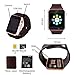 Smartwatch, Bluetooth Smart Watch and Cell Phone Watch with Card SIot Bluetooth Call\Camera\Music Player Watch Compatible for Android and iOS Phones Women and Men