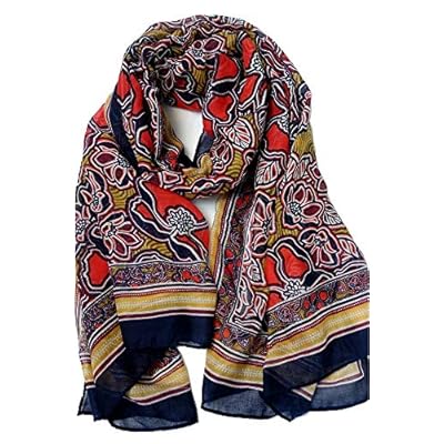 Women Shawl Wrap Spring Fall Lightweight Scarfs Fashion Flowers Print Scarf Women Shawl Wrap Spring Fall Lightweight Scarfs Fashion Flowers Print Scarf