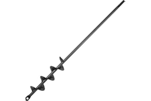 VEVOR Auger Drill Bit for Planting, 1.6 x 16.5 inch Garden Auger Drill Bit, Spiral Drill Bit for Bulbs Planting & Holes Diggi