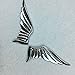 1 Pair Silver Angel Wings Emblem 3D Metal Car Auto Motorcycle Symbol Totem Badge Sticker Car Tuning Styling