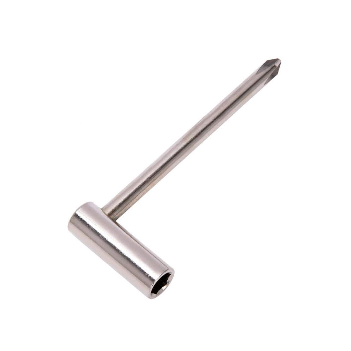 Truss Rod Wrench 7mm with Cross Screwdriver for Taylor Guitar (Silver)