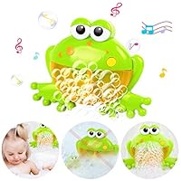 HZONE Frog Bubble Machine for Baby Bath Toys, Musical Bathtub Bubble Toy Bubble Maker with Nursery Rhyme for Infant Baby Children Kids Happy Tub Time,Bubble Machine for Boys and Girls Aged 1 2 3 4