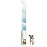 Power Pet Smart Automatic Electronic Pet Door by High Tech Pet (Patio Tall - 92&frac12;-96, Medium, Non-WiFi)