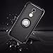 Xiaomi Redmi 5 Plus Case, Ranyi [2 Piece Ring Cover] [Adsorbed Iron Plate] [360 Rotating Metal Ring] Premium Hybrid Dual Layer 360 Full Body Protective 2 in 1 Case for Xiaomi Redmi 5 Plus (Black)