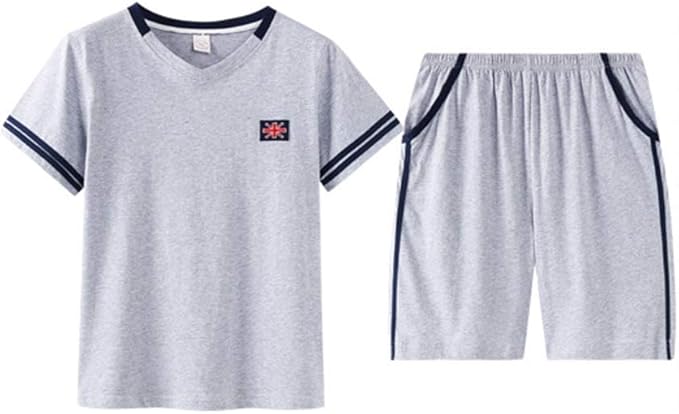 Amazon 夏 ルームウェアセット パジャマ カップル メンズ レディース ペア 大人 半袖 ショーパン 上下セット カジュアル スポーティー シンプル 部屋着 寝巻き 綿 肌触り 柔らかい 快適 Vネックt シャツ パジャマ 通販