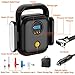 Directtyteam Car Air Compressor Tire Inflator, 12V Portable Air Pump for Car Tires, Tire Pump with LED Light, Long Cable and Auto Shut Off Compatible with Car, Bicycle, Motorcycle, Balls, Inflatable