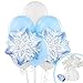 Snowflake Winter Wonderland Christmas Party Supplies - Balloon Bouquet