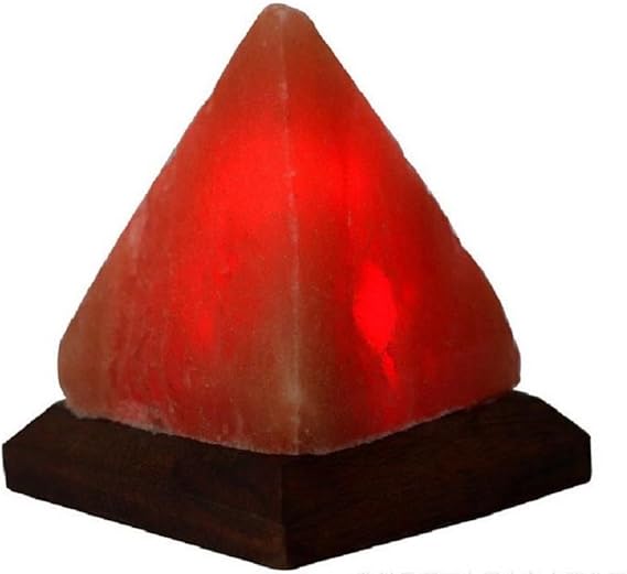 lampara de sal del himalaya piramide usb multicolor lampara de computadora
