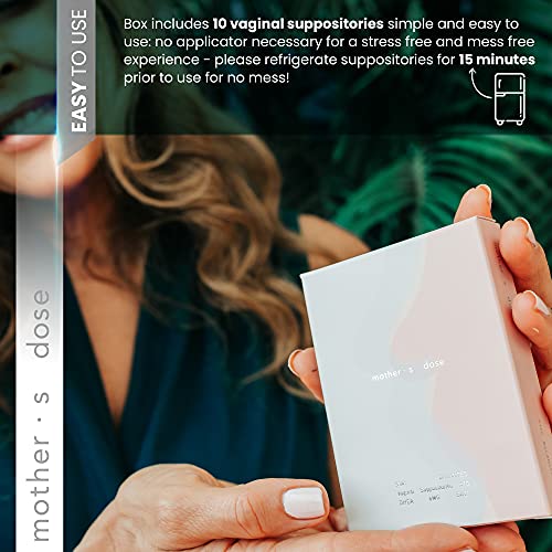 Mother's Dose Hydrating Suppository with DHEA Vaginal Moisturizer DHEA 6mg Each10 inserts1