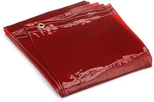 KIMBERLY-CLARK PROFESSIONAL Jackson Safety Wilson Transparent Welding Curtain (Multiple Sizes and Colors), 14-Mil Welding Screen with Standard Grommets