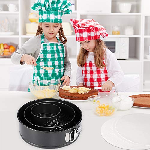 Springform Pan Set of 3 Nonstick Cheesecake Pan, Leakproof Round Cake