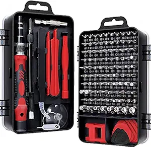 Prime Deals 115 in 1 Interchangeble Multipurpose Mini Screwdriver Set Magnetic Slot Wrench Bits Repair Tools Kit Set Combination Screwdriver Set for Home Appliance,Laptop,Mobile,Computer